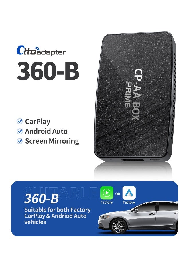 أوتوكاست جهاز OTTOCAST CA360 لتحويل كابل ثلاثي القنوات إلى واي فاي CarPlay - Image 1
